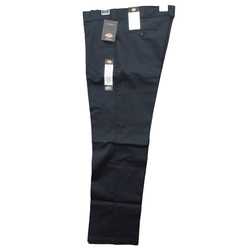 Dickies 774 Women Work Pants Size 12/32T Dark Navy Original Fit Straight Leg New